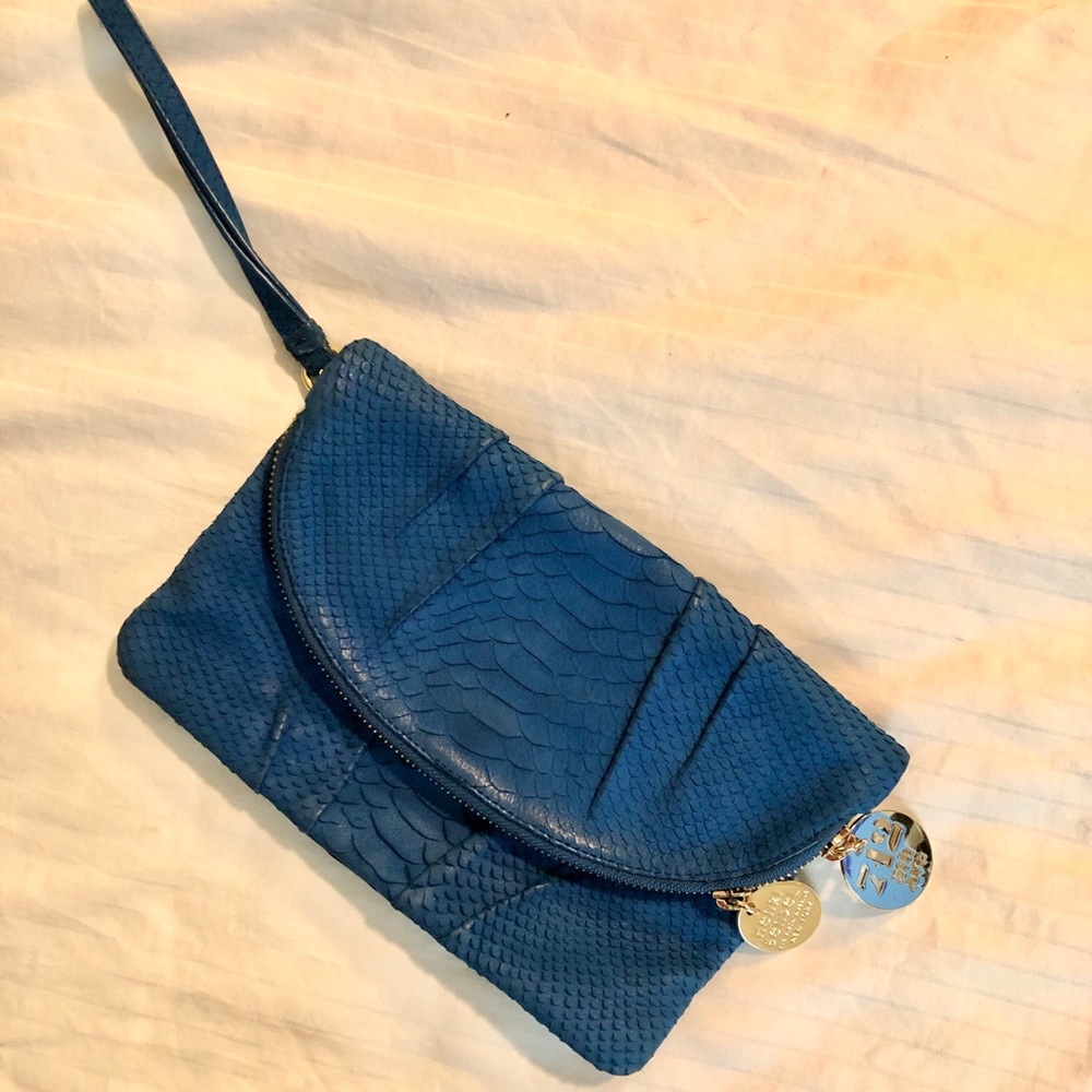 HENRI BENDEL Leather wristlet clutch